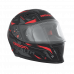 Шлем Beon B-503 Stealth matt black/red