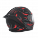 Шлем Beon B-503 Stealth matt black/red