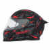 Шлем Beon B-503 Stealth matt black/red
