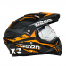 Шлем Beon B-600 matt black/orange