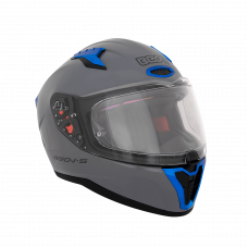Шлем Beon B-500 Shiny Grey Fiberglass