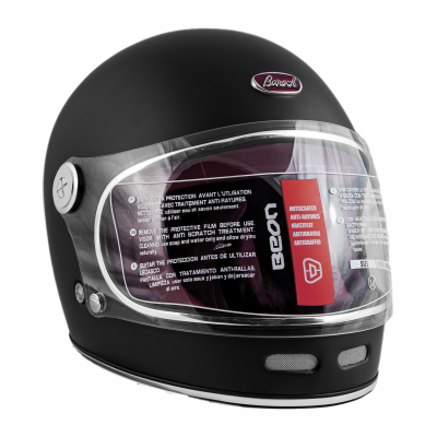 Шлем Beon B-510 Vintage F1 matt black