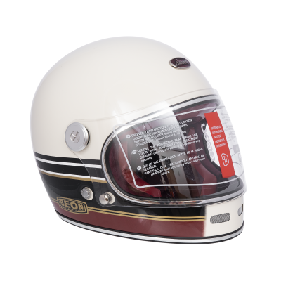 Шлем Beon B-510 Vintage F1 Cream/Black
