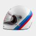 Шлем Beon B-510 Vintage F1 shiny white/red/blue