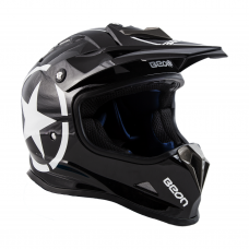 Детский кроссовый шлем Beon MX-17 Black/White