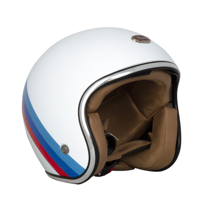 Шлем Beon B-108 white red blue